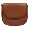 Secondhand Burberry Flap Messenger Brown Leather Bags
