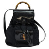 Secondhand Gucci Vintage Bamboo Backpack Nylon and