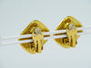 Secondhand Chanel Vintage CC Diamond Shape Clips-On Earrings Gold-Plated