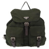 Prada Vela Double Front Pocket Backpack Tessuto with Saffiano Leather