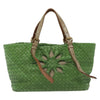 Secondhand Bottega Veneta Intrecciato Green Leather Bags