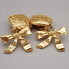 Secondhand Chanel Vintage Clip On Bow Earrings