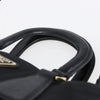 Secondhand Prada Convertible Top Handle Tote Tessuto with Vernice Saffiano