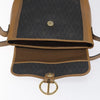 Christian Dior Vintage Honeycomb Flap Crossbody Bag Canvas and Leather
