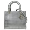 Secondhand Christian Dior Lady Dior Bag Micro Cannage Metallic