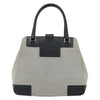 Secondhand Gucci Vintage Handbag Gray Canvas Bags