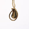 Secondhand Christian Dior CD Pendant Necklace Gold-plated