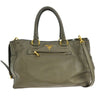 Prada Front Pocket Convertible Tote Leather