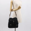 Secondhand Prada Double Pocket Shoulder Bag Tessuto