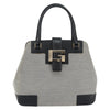 Secondhand Gucci Vintage Handbag Gray Canvas Bags