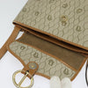 Christian Dior Vintage Honeycomb Shoulder Bag Canvas and Leather