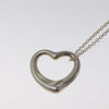 Secondhand Tiffany & Co. Elsa Peretti Open Heart Pendant Necklace Sterling