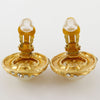 Secondhand Chanel Vintage Round Clip-On Earrings Metal with Faux
