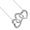 Secondhand Tiffany & Co. Triple Heart Pendant Necklace Sterling