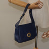 Secondhand Celine Circle logo Blue Leather Bags