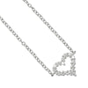 Secondhand Tiffany & Co. Sentimental Heart 3 Diamond Pendant Necklace 18K Rose Gold with Diamonds