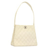 Secondhand Chanel Vintage CC Shoulder Bag Quilted Caviar