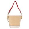 Prada Bucket Bag Woven Raffia with Leather