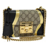Secondhand Gucci Padlock Shoulder Bag GG Coated Canvas and