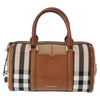 Burberry Alchester Convertible Satchel House Check Canvas