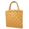 Chanel Vintage CC Lock Pocket Tote Quilted Caviar