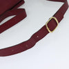 Secondhand Celine Circle logo Burgundy Leather Bags
