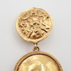 Secondhand Chanel CC Lion Head Drop Earrings