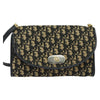 Christian Dior Vintage Trotter Flap Shoulder Bag Diorissimo Canvas