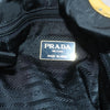 Secondhand Prada Convertible Metal Handle Satchel Quilted Tessuto