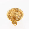 Secondhand Chanel Vintage Round Clip-On Earrings Metal with Faux
