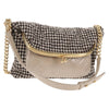 Secondhand Chanel Tabatiere Kisslock Fold Over Bag Tweed with Quilted