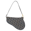 Christian Dior Vintage Saddle Bag Diorissimo Canvas