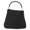 Gucci Vintage Bamboo Handle Open Hobo Nylon