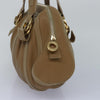 Secondhand Bvlgari Doppio Handbag Brown Leather Bags