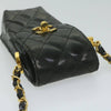 Chanel Vintage Chain Handle Clutch Quilted Lambskin