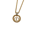Secondhand Christian Dior CD Pendant Necklace Gold-plated