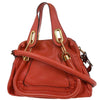 Secondhand Chloe Paraty Handbag Red Leather Bags