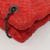 Secondhand Bottega Veneta Intrecciato Red Leather Bags