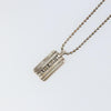 Secondhand Tiffany & Co. Atlas Bar Pendant Necklace Silver 925