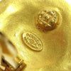 Secondhand Chanel Vintage Round CC Clip-On Earrings