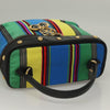 Versace Vanity Hand Bag Canvas and Leather