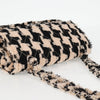 Secondhand Chanel Classic Single Flap Bag Quilted Houndstooth Tweed and Ribbon