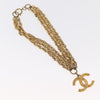 Secondhand Chanel CC Necklace Gold Metal Jewelry