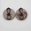 Secondhand Chanel Vintage CC Round Button Clip-On Earrings Metal and