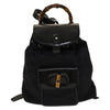 Secondhand Gucci Vintage Bamboo Backpack Canvas and