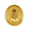 Secondhand Chanel clips bouton ovale ange logo Gold-plated