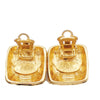 Secondhand Chanel Square CC Symbols Clip-On Earrings