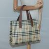 Secondhand Burberry Top Handle Tote Haymarket