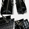 Chanel Chocolate Bar CC Zip Tote Quilted Patent