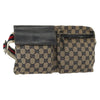 Secondhand Gucci Vintage Double Belt Bag GG Canvas with
